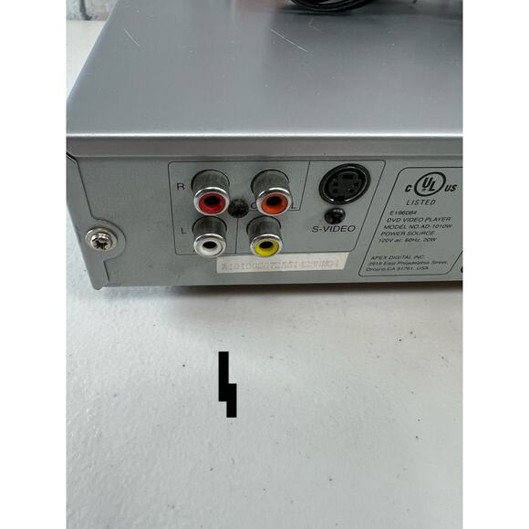 Apex AD-1110W DVD/CD/MP3 Player Remote Not Included Good Condition - Picture 8 of 10
